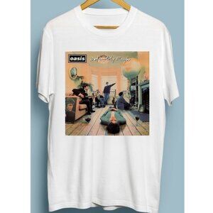Oasis Definitely Maybe Retro Album Graphic Music Fan T-Shirt 166